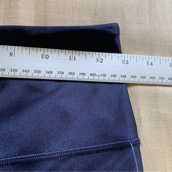 NWT Athleta Elation Sheen Tight Legging Stretch Navy Blue Womens S Tall MSRP $99 - Picture 9 of 12